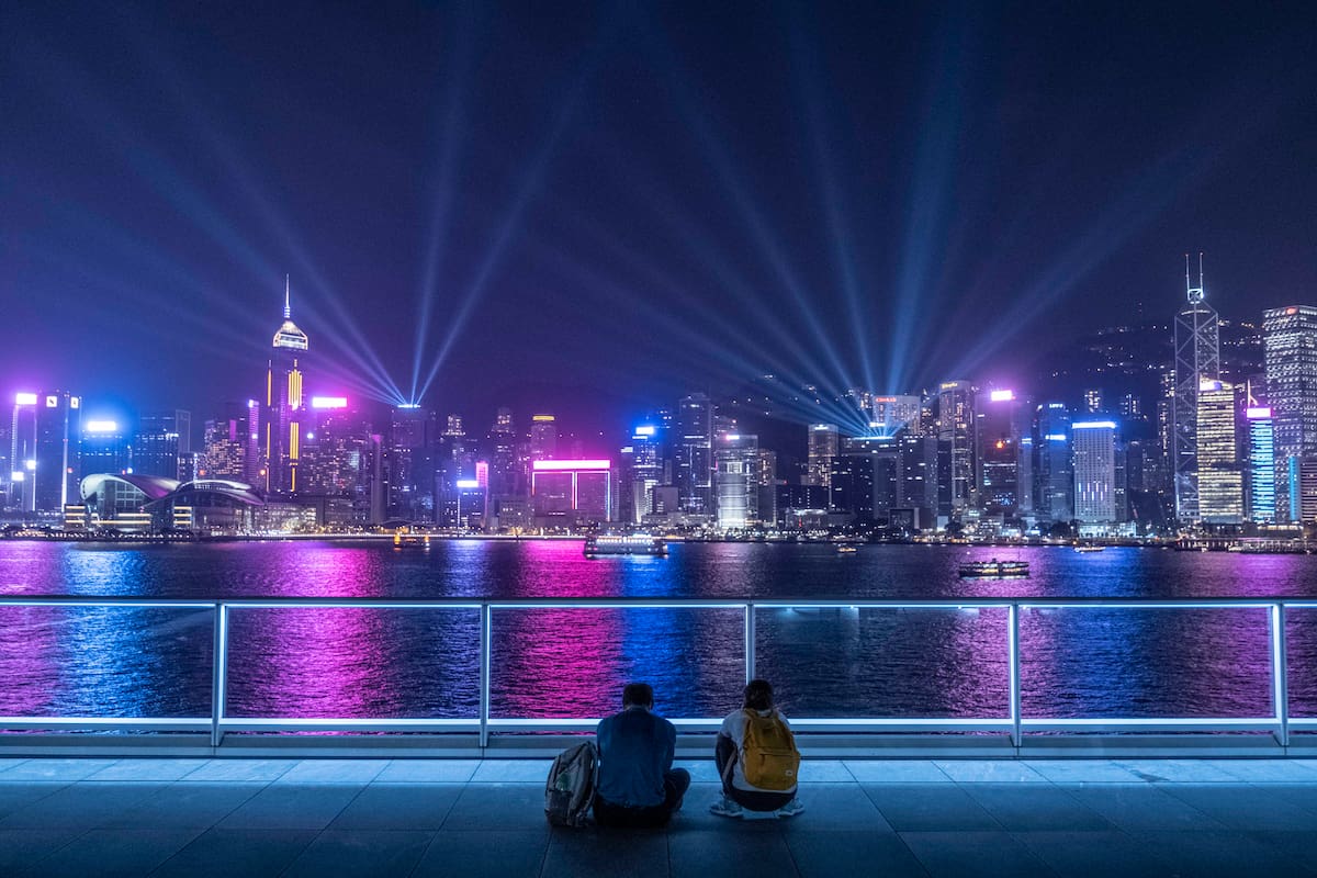 Una vista del skyline de Hong Kong