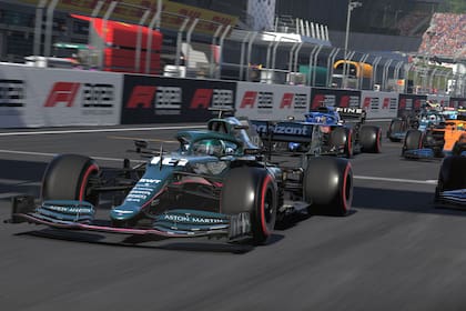 Una vista del videouego F1 2021