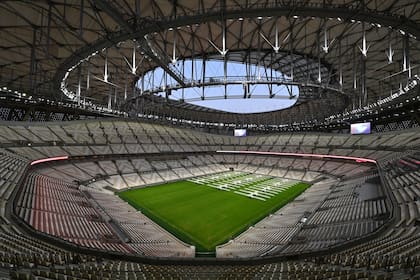 Una vista general del Estadio Lusail, donde se jugará la final de la Copa Mundial de la FIFA 2022