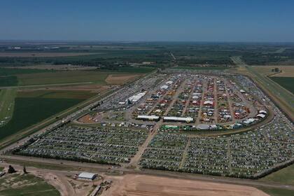 Una vista imponente de hoy martes en Expoagro