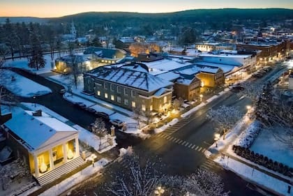 Una vista panorámica de Cooperstown, NY