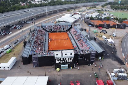 Una vista panorámica del predio del Córdoba Open, a metros del estadio Mario Kempes