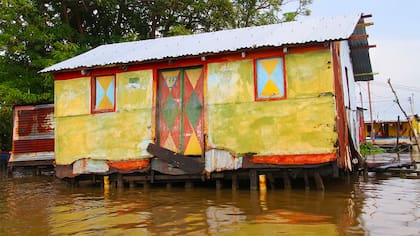Una vivienda precaria en el Lago de Maracaibo, en Venezuela