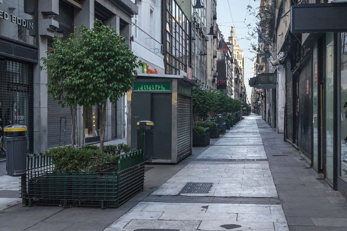Una zona fantasma de la ciudad.