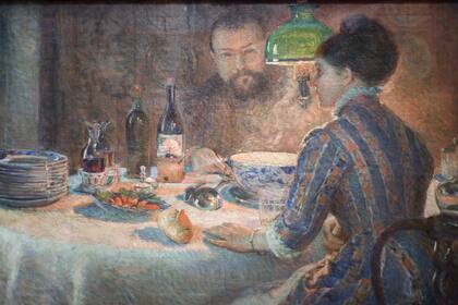 Under the Lamp, Marie Bracquemond