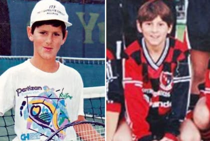 Únicos: Djokovic empuñó una raqueta por primera vez a las 4 años; Messi, tras dar sus primeros pasos en Grandoli, se sumó a Newell's