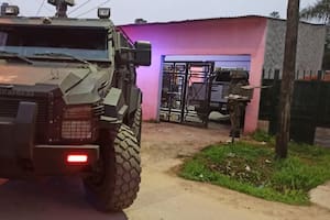 Unidades especiales de la Gendarmería participaron en los allanamientos