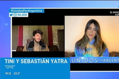 Unidos por Argentina. Sebastian Yatra y Tini