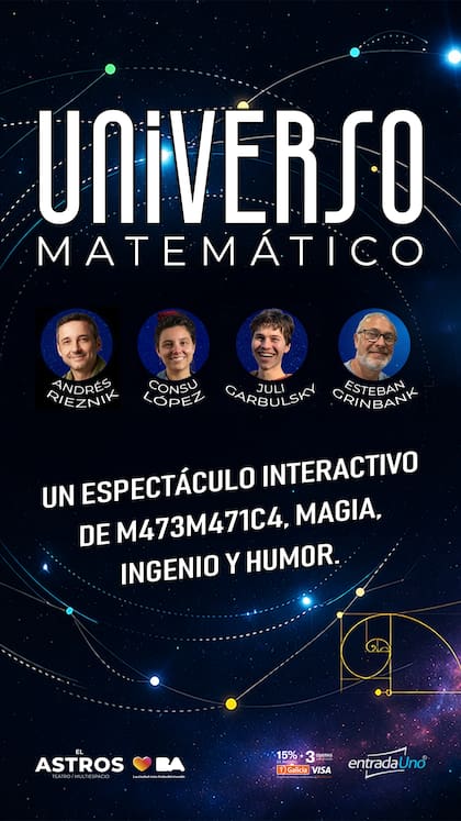 Universo Matemático, una obra dirigida y escrita por Ulises Gimenez y Andrea Zablotsky