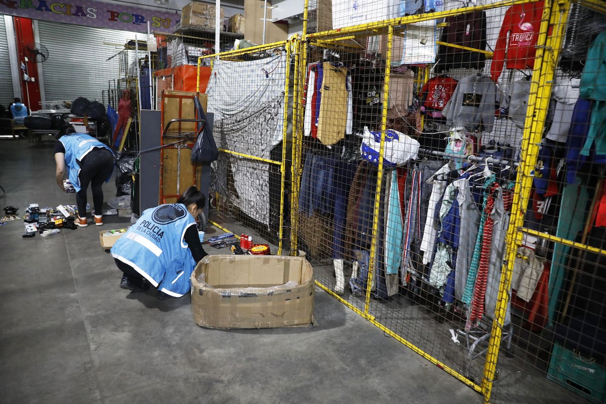 Uno de los 197 allanamientos que se realizaron hoy