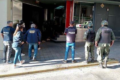 Uno de los allanamientos en Rosario, en Santa Fe