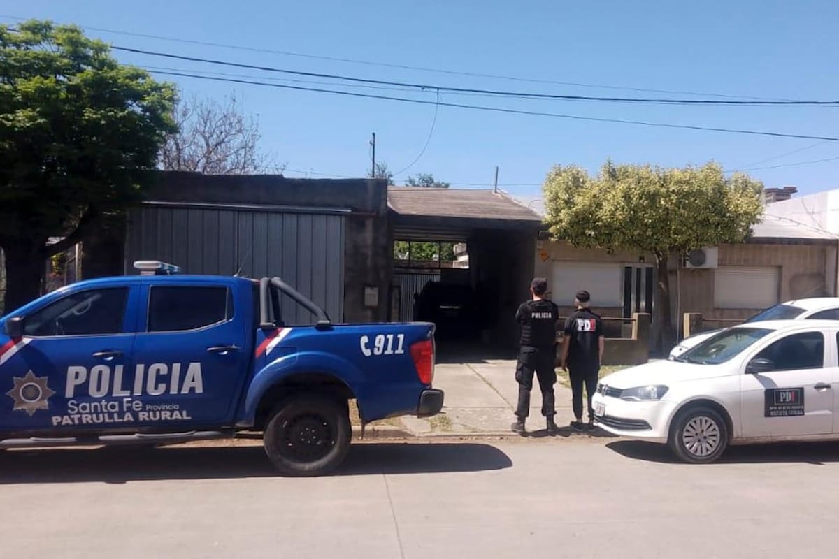 Uno de los allanamientos realizados la semana pasada en Casilda