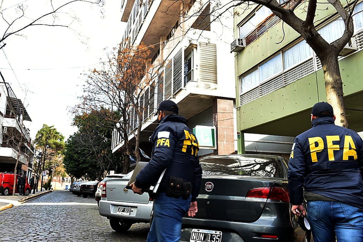 Uno de los allanamientos se hizo en el edificio de los tribunales de San Isidro