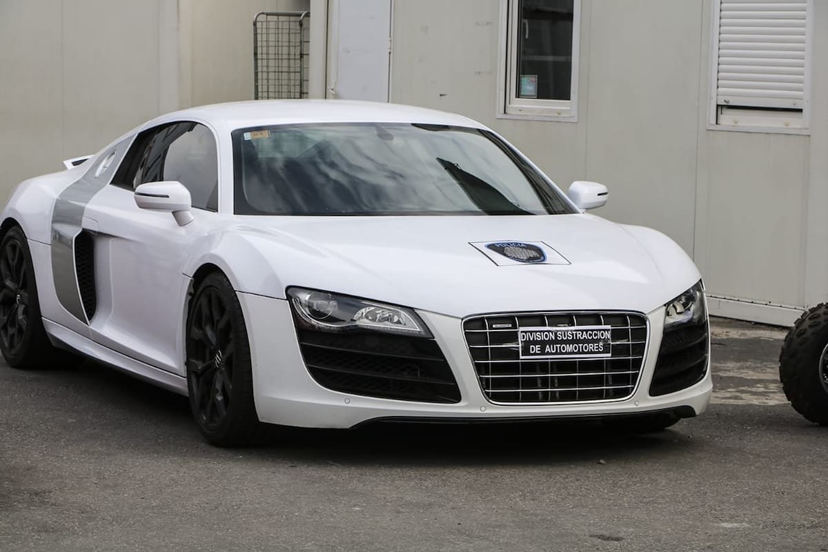 Uno de los autos secuestrados a la banda