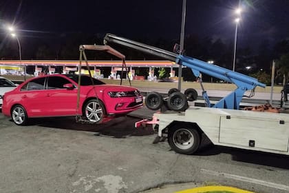 Uno de los autos secuestrados por la Policía de la Ciudad en un operativo antipicadas