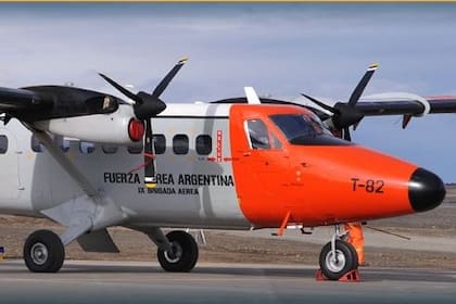 Uno de los aviones de la Fuerza Aérea Argentina