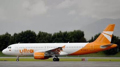 Uno de los aviones de Ultra Air, la nueva aerolínea low-cost colombiana.