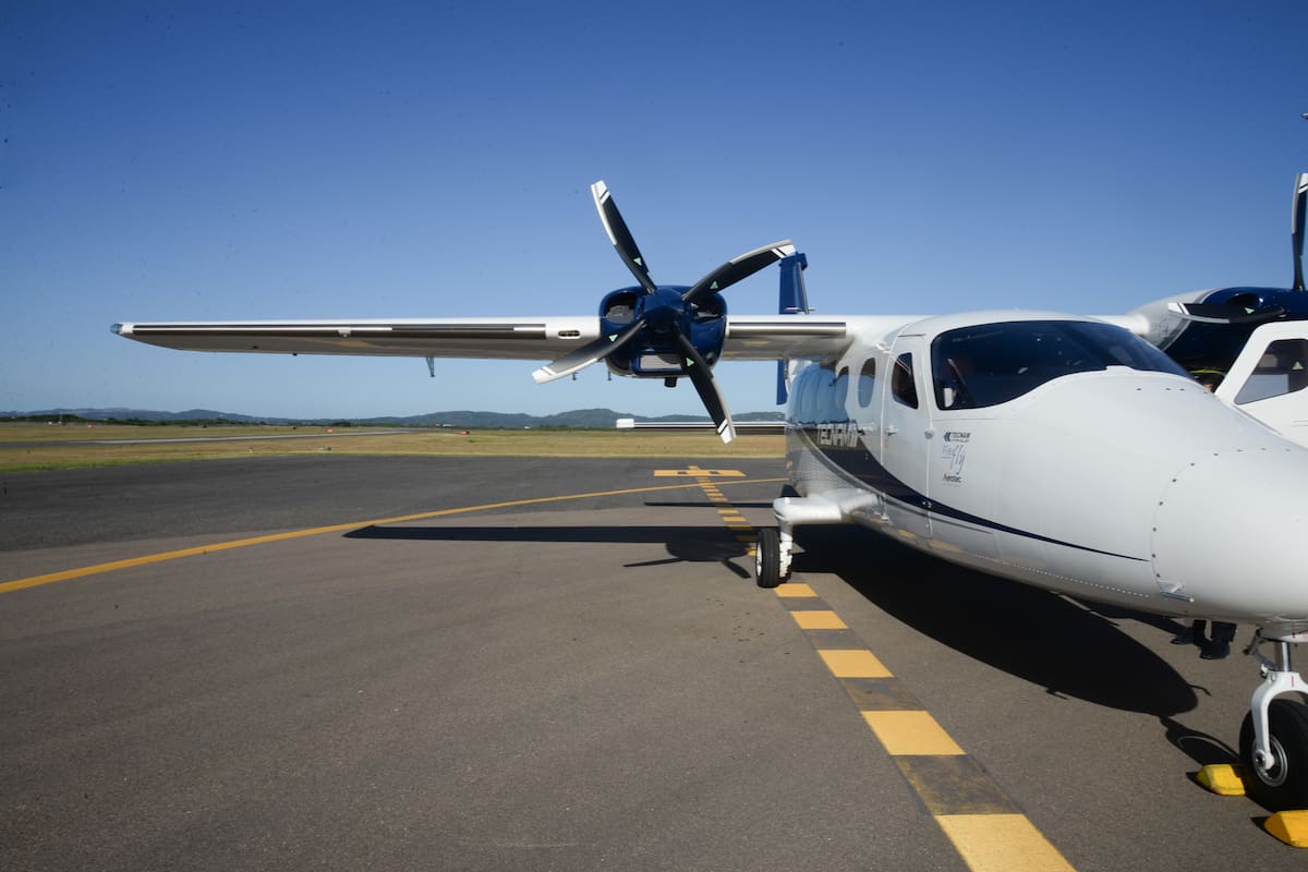Uno de los aviones que ofrece Flapper para conectar Buenos Aires y Punta del Este