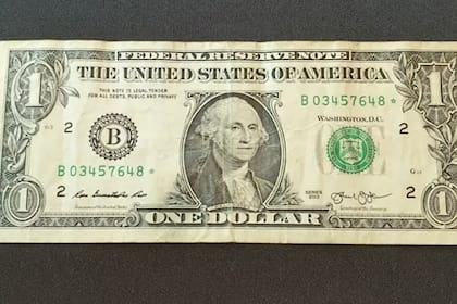 Uno de los billetes que fueron emitidos desde Washington D.C el mismo año que se hicieron las emisiones repetidas
