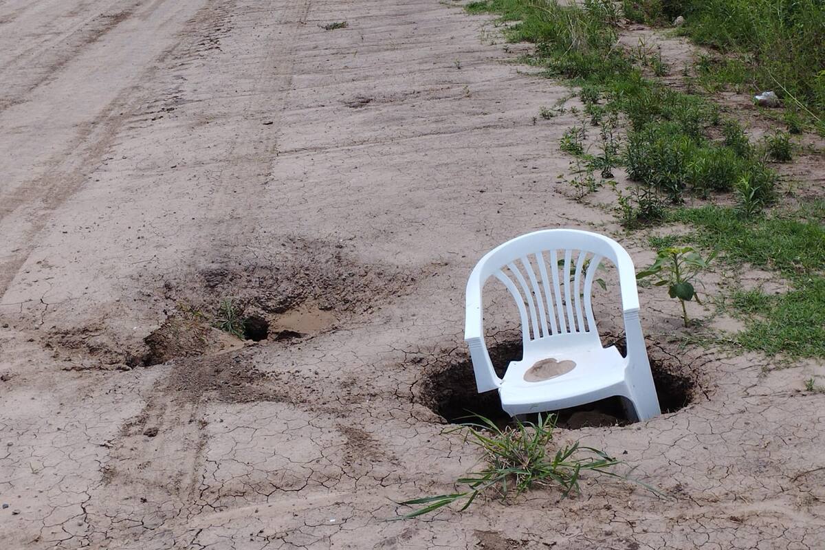 Uno de los caminos rurales de Carmen de Areco
