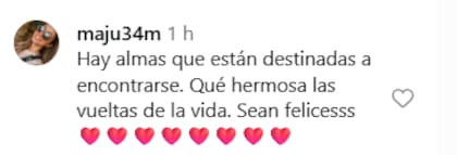 Uno de los comentarios que dejaron los fanáticos de la pareja (Foto: Captura Instagram)