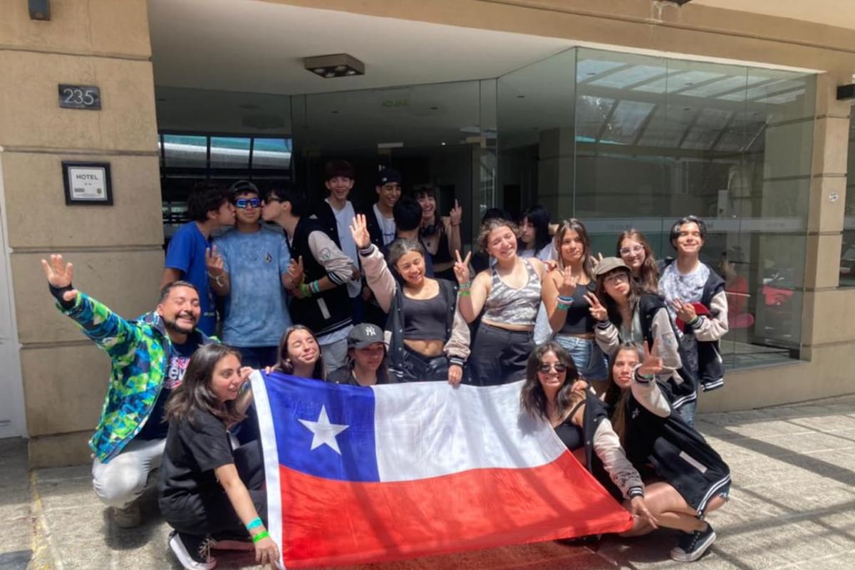 Uno de los contingentes de egresados de Chile que viajó a Bariloche