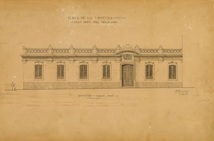 Uno de los croquis que el arquitecto Rönnow donó a la Escuela de Arquitectura antes de la demolición.