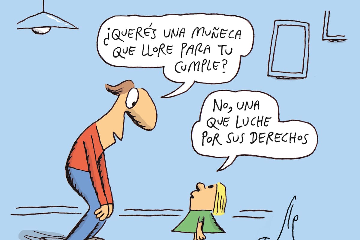 Uno de los cuadros de humor de Tute de su reciente libro "Todo es político" (Hotel de las Ideas)