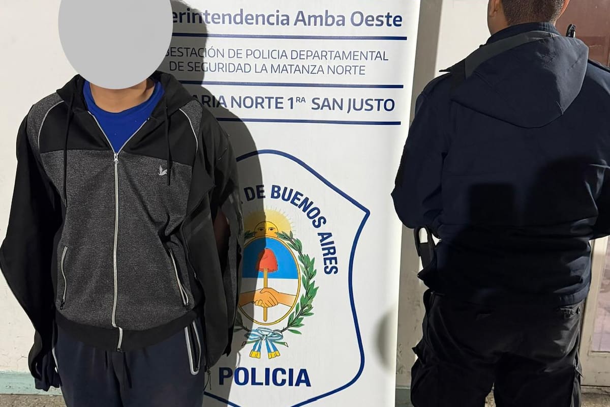 Uno de los cuatro detenidos por el robo de un vehículo en San Justo, partido de La Matanza