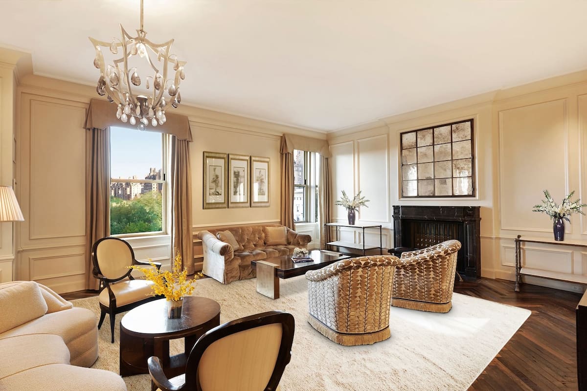 Uno de los departamentos de Muñoz, con vista al Central Park