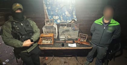 Uno de los detenidos en el operativo encabezado por la Gendarmería