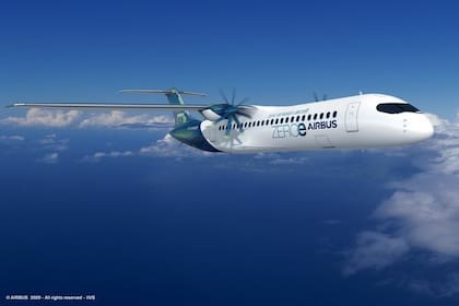Uno de los diseños de aviones a hidrógeno que explora Airbus para 2035