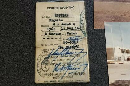 Uno de los documentos de Esteban ofrecidos en e-Bay