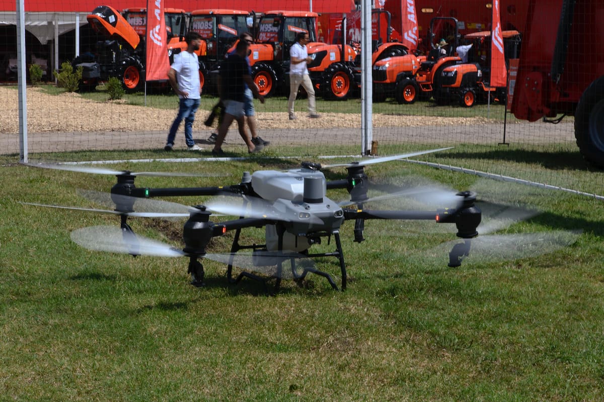 Uno de los drones de la exposición