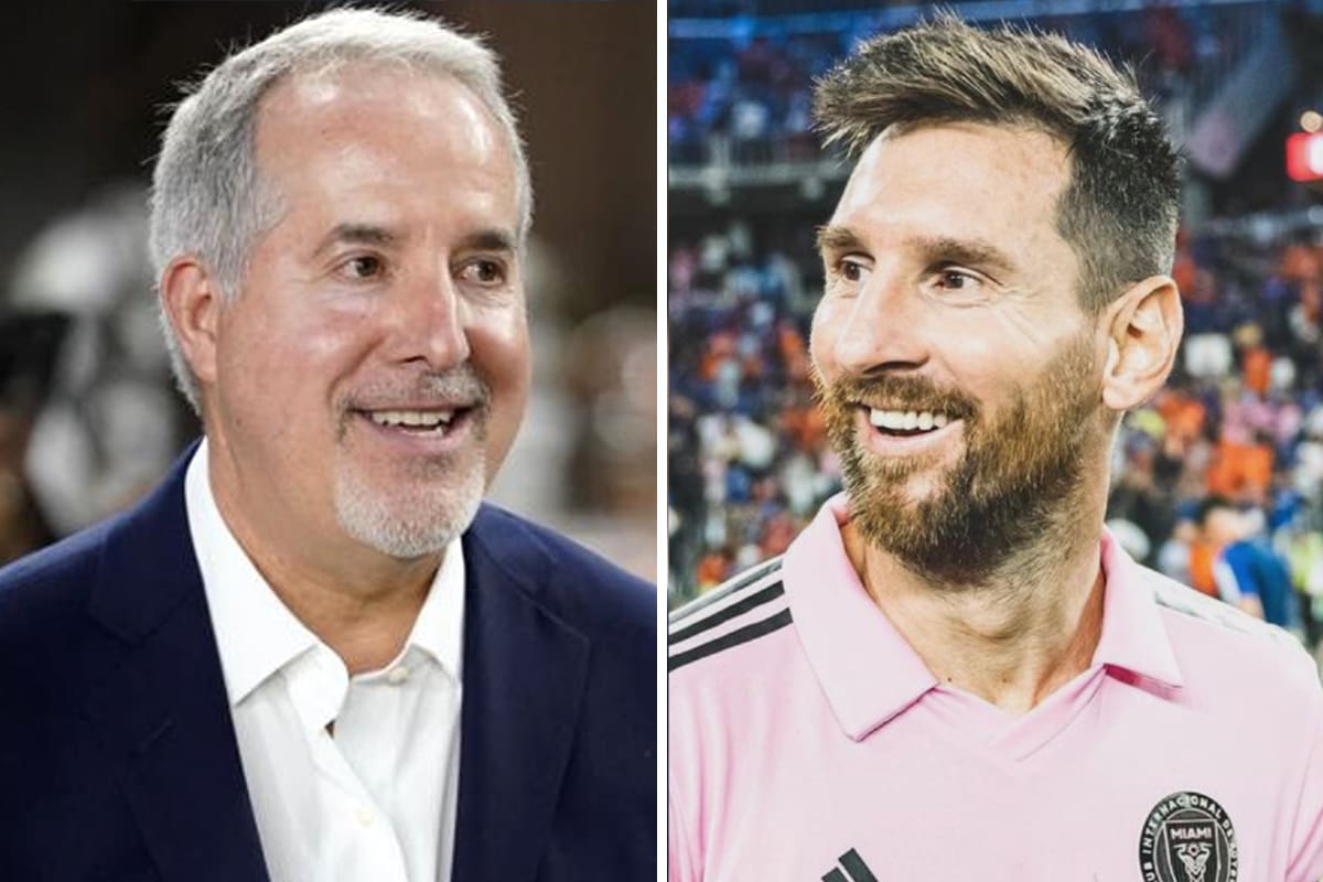 Uno de los dueños del Inter Miami, Jorge Mas, junto al astro argentino Lionel Messi