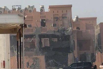 Uno de los edificios alcanzados por los ataques israelíes en Doha.