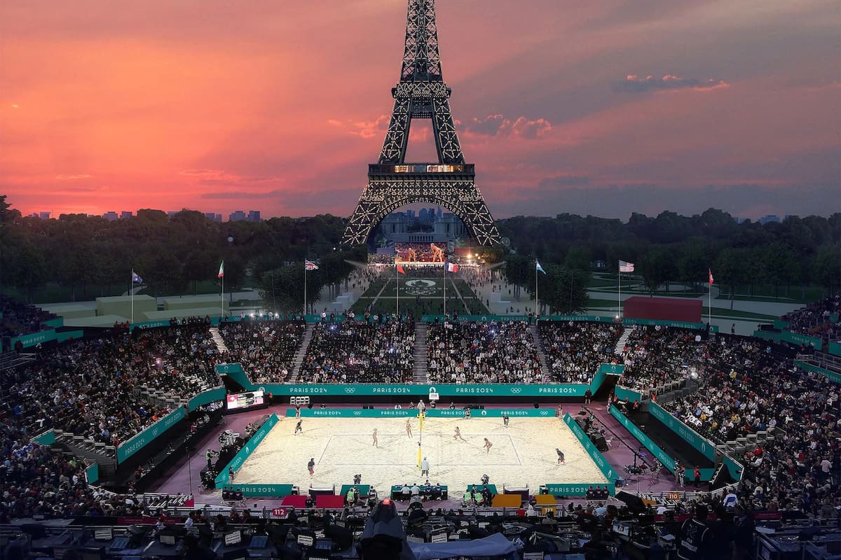 Uno de los escenarios de París 2024 estará al pie de la Torre Eiffel, el mayor ícono de la ciudad; allí se jugará beach volley