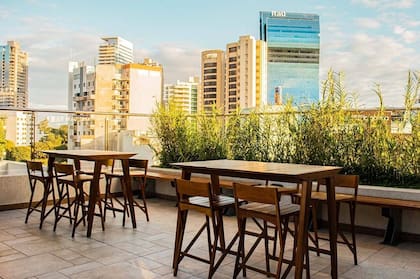 Uno de los espacios abiertos en las torres SkyPark