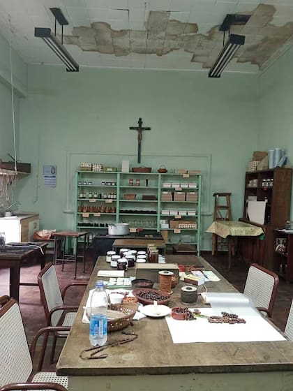 Uno de los espacios del edificio que se ambientó como set de filmación