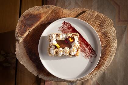 Uno de los exquisitos postres que sirven en el lodge
