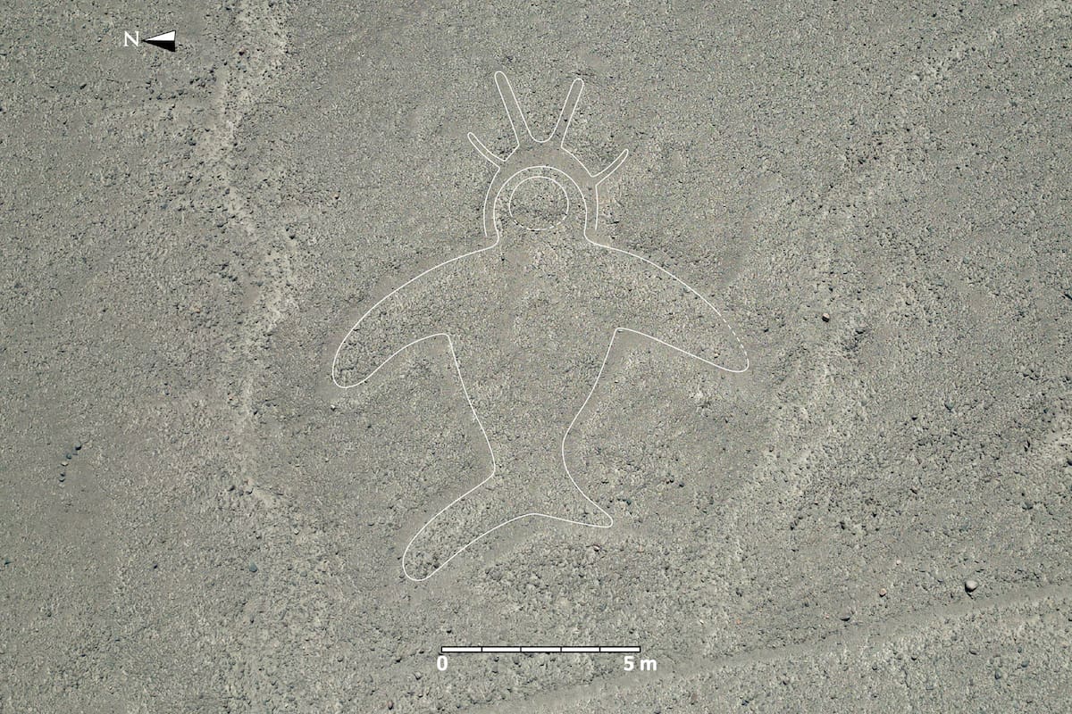 Uno de los geoglifos que no habían sido descubiertos anteriormente