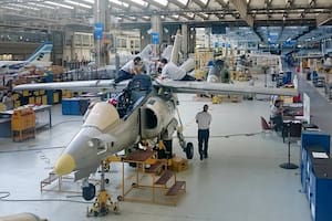 Uno de los hangares de producción de Fadea, en Córdoba