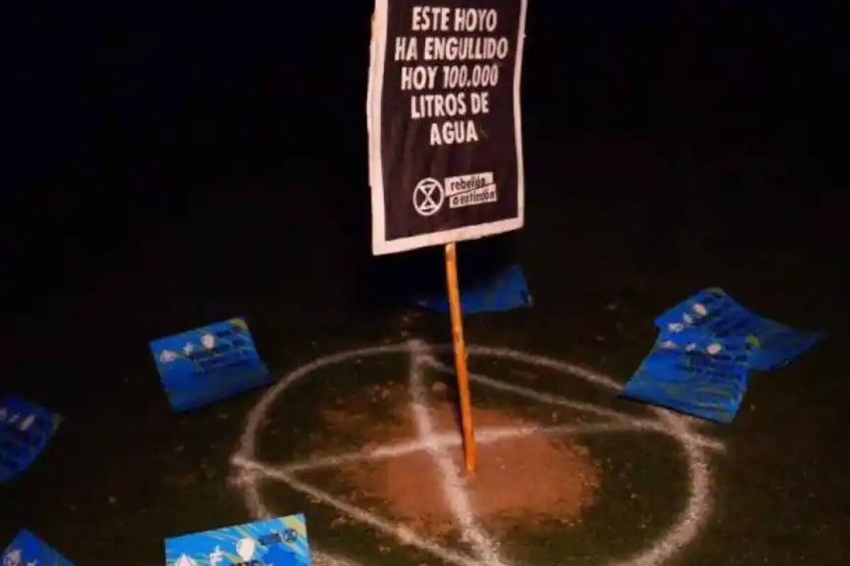 Uno de los hoyos saboteados para el Open de España