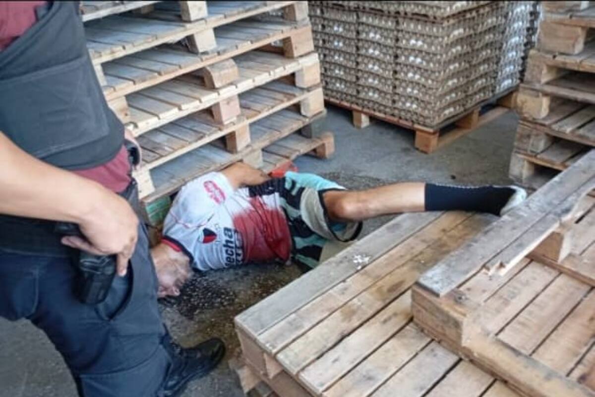 Uno de los ladrones fue herido en su pecho