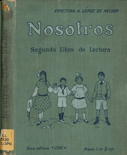 Uno de los libros de lectura de Ernestina López.