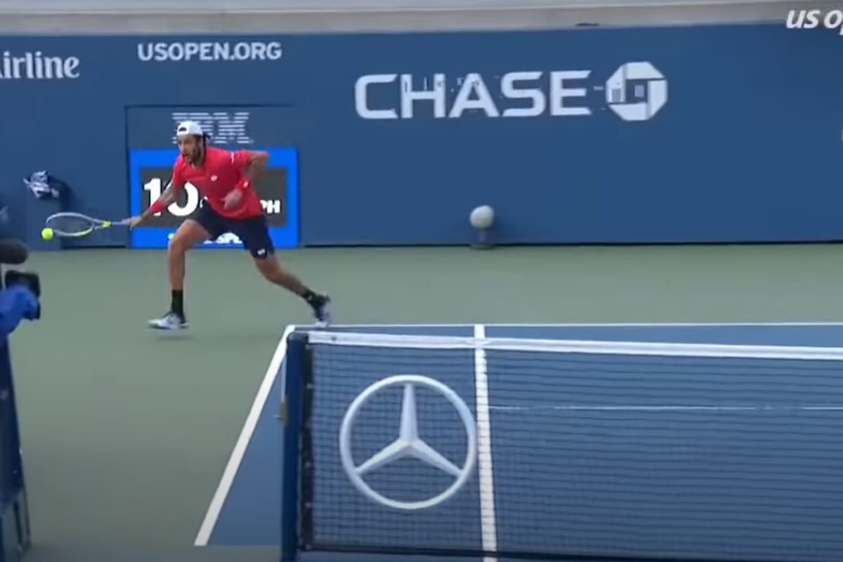 Uno de los mejores puntos en lo que va del US Open, a cargo de Berretini