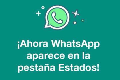 Uno de los mensajes publicados por WhatsApp en Estados, la sección de publicaciones efímeras que tiene el servicio de mensajería instantánea