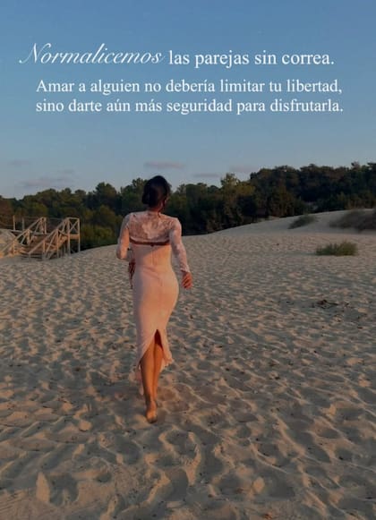 Uno de los mensajes que publicó la novia de Llorente