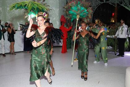 Uno de los momentos más esperados de la velada fue la "food procession"