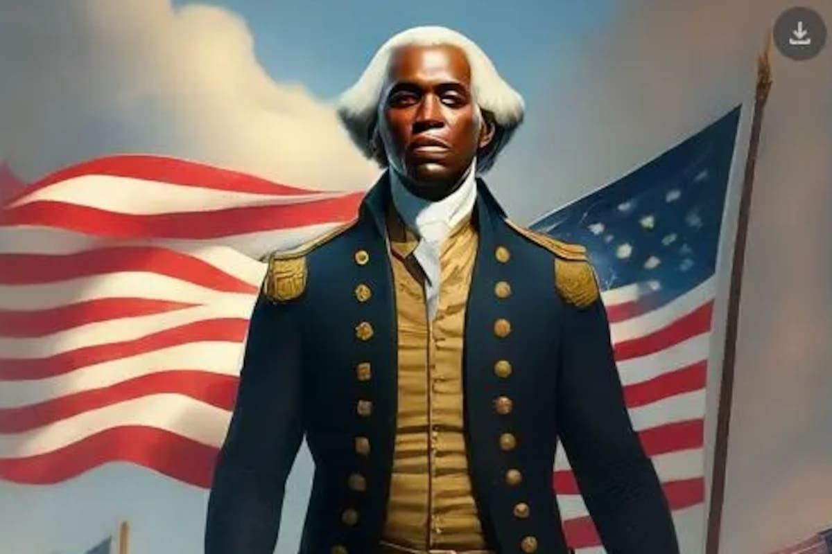 Uno de los "padres de la patria" de Estados Unidos, según una imagen generada por Gemini, el motor de Google